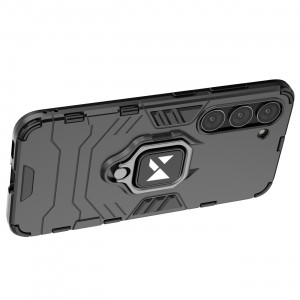 Подсилен гръб WOZINSKY Ring Armor със стойка - Samsung Galaxy S23+ черен - Img 11