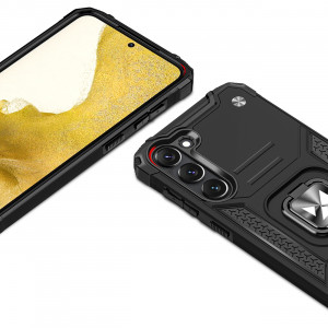 Подсилен гръб WOZINSKY Ring Armor със стойка - Samsung Galaxy S23+ черен - Img 18
