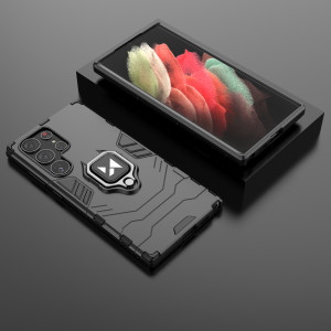 Подсилен гръб WOZINSKY Ring Armor със стойка - Samsung Galaxy S23 Ultra черен - Img 16