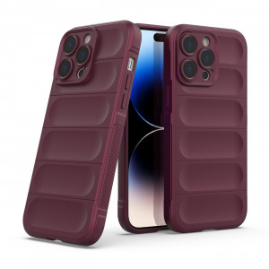Подсилен гъвкав гръб Magic Shield - iPhone 14 Pro Max бордо - Img 3