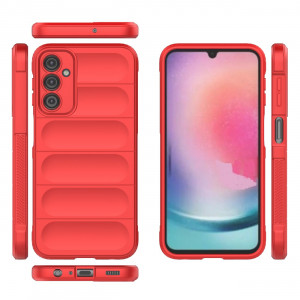Подсилен гъвкав гръб Magic Shield - Samsung Galaxy A24 red - Img 2