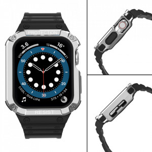 Подсилен калъф за корпус с каишка Protect - Apple Watch 41mm Series 9 / 41mm Series 8 / 41mm Series 7 / 40mm Series 6 / 40mm SE / 40mm Series 5 / 40mm Series 4 / 38mm Series 3 / 38mm Series 2 черен - Img 4