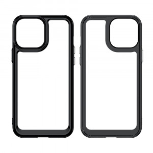 Прозрачен гръб с гел рамка Outer Space - iPhone 13 Pro Max червен - Img 8