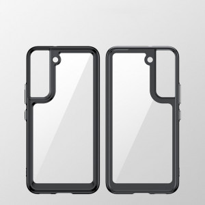 Прозрачен гръб с гел рамка Outer Space - Samsung Galaxy S22+ червен - Img 2