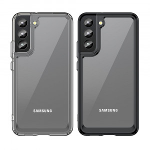Прозрачен гръб с гел рамка Outer Space - Samsung Galaxy S22+ червен - Img 8