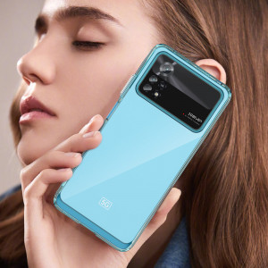 Прозрачен гръб с гел рамка Outer Space - Xiaomi Poco X4 Pro 5G син - Img 12