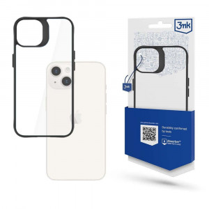 Прозрачен гръб с черна рамка 3mk Satin Armor+ - iPhone 15 Plus