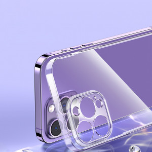 Прозрачен гръб BASEUS Crystal със стъклен протектор - iPhone 14 Pro Max прозрачен - Img 9