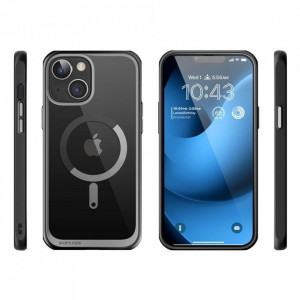 Прозрачен калъф 360° с рамка SUPCASE Unicorn Beetle Edge MagSafe - iPhone 14 Plus черен - Img 4