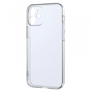 Прозрачен ултратънък гръб JOYROOM New Beauty с цветна рамка - iPhone 12 Pro Max прозрачен - Img 1