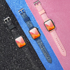 Силиконова каишка с кристали KINGXBAR Crystal - Apple Watch 40mm SE / 40mm Series 6 / 40mm Series 5 / 40mm Series 4 / 38mm Series 3 / 38mm Series 2 розов - Img 9