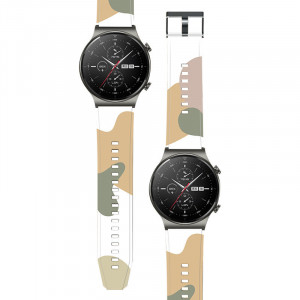 Силиконова каишка Moro - Huawei Watch GT 2 Pro (7) камуфлаж - Img 2