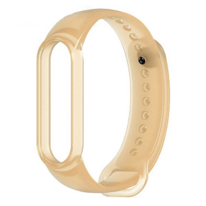 Силиконова каишка Silicone - Xiaomi Mi Band 5 златен - Img 7