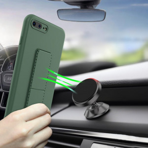Силиконов гръб със стойка WOZINSKY Kickstand - iPhone 7 Plus / 8 Plus розов - Img 4