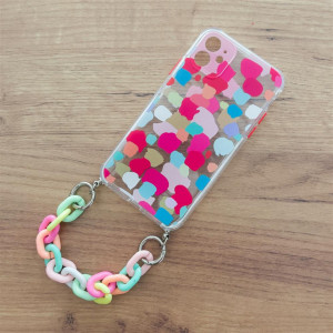Силиконов гръб с верига Color Chain - iPhone 7 Plus / 8 Plus многоцветен - Img 6