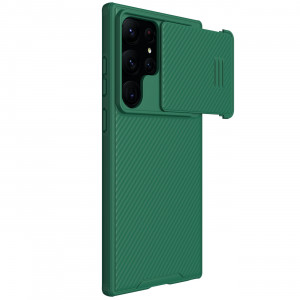 Силиконов гръб с подвижно покритие за камерата NILLKIN CamShield S - Samsung Galaxy S23 Ultra зелен - Img 2