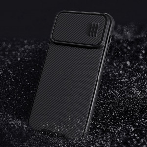 Силиконов гръб с подвижно покритие за камерата NILLKIN CamShield S - iPhone 14 Pro Max зелен - Img 11