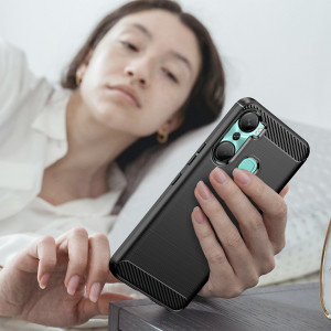 Силиконов гръб Carbon - Infinix Hot 12 Pro черен - Img 7