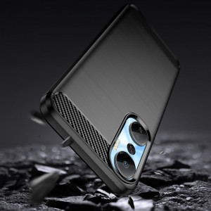 Силиконов гръб Carbon - Infinix Hot 20 черен - Img 3