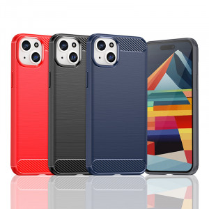 Силиконов гръб Carbon - iPhone 15 Plus черен - Img 6