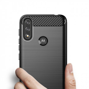 Силиконов гръб Carbon - Moto e7 Power / e7i Power черен - Img 2