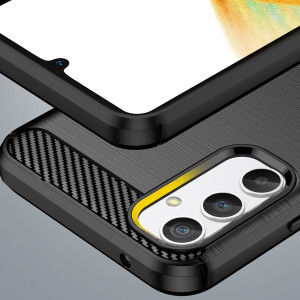Силиконов гръб Carbon - Realme 10 Pro черен - Img 6