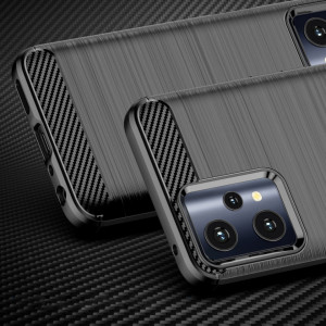 Силиконов гръб Carbon - Realme 9 5G / 9 Pro черен - Img 2