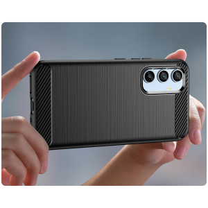 Силиконов гръб Carbon - Samsung Galaxy A54 5G черен - Img 7