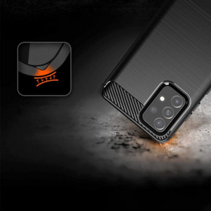 Силиконов гръб Carbon - Samsung Galaxy A72 черен - Img 2