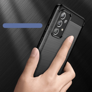 Силиконов гръб Carbon - Samsung Galaxy A73 5G черен - Img 3