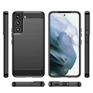 Силиконов гръб Carbon - Samsung Galaxy S22+ черен - Img 2