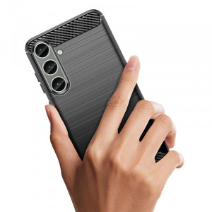 Силиконов гръб Carbon - Samsung Galaxy S24+ черен - Img 3