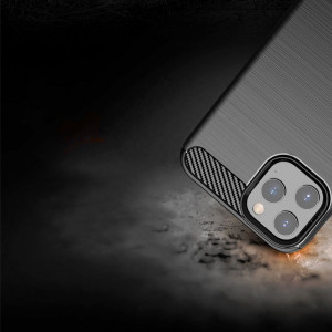 Силиконов гръб FORCELL Carbon - iPhone 11 Pro черен - Img 4