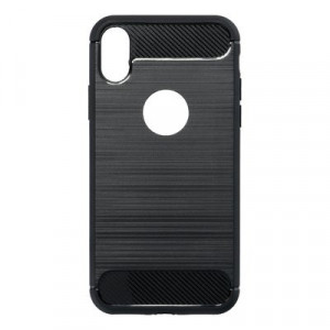 Силиконов гръб FORCELL Carbon - iPhone 12 Pro Max черен - Img 2