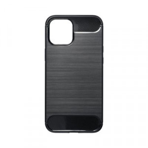Силиконов гръб FORCELL Carbon - iPhone 12 Pro Max черен - Img 3