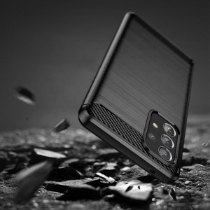 Силиконов гръб FORCELL Carbon - Samsung Galaxy A72 черен - Img 10