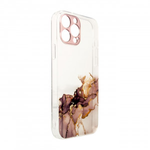 Силиконов гръб Marble - Xiaomi Redmi Note 11 / 11S кафяв - Img 2