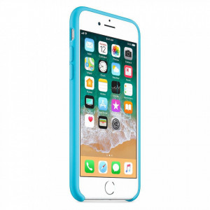 Силиконов гръб Soft Flexible Rubber - iPhone 7 / 8 / SE (2nd gen) / SE (3rd gen) светлосин - Img 4