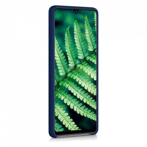 Силиконов гръб Soft Flexible Rubber - Samsung Galaxy A42 5G син - Img 2