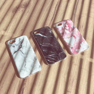 Силиконов гръб WOZINSKY Marble - iPhone 12 Pro Max бял - Img 3