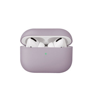 Силиконов калъф за слушалки UNIQ Lino - AirPods Pro лавандула - Img 1