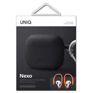 Силиконов калъф за слушалки UNIQ Nexo - AirPods 3 + куки сив - Img 5