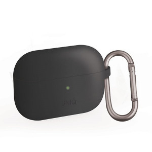 Силиконов калъф за слушалки UNIQ Vencer - AirPods Pro тъмносив - Img 4