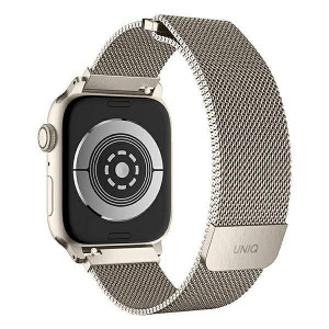 Стоманена каишка UNIQ Dante - Apple Watch 41mm Series 7 / 40mm SE / 40mm Series 6 / 40mm Series 5 / 40mm Series 4 бежов - Img 2