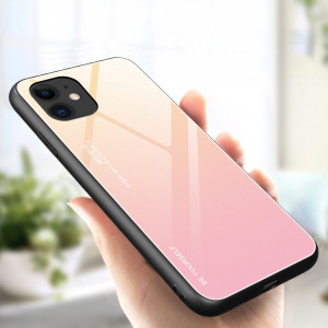 Стъклен гръб - iPhone 12 mini розов - Img 3