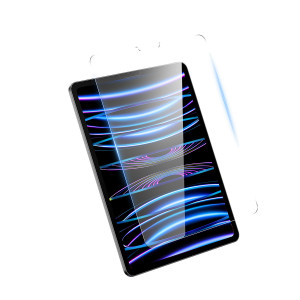 Стъклен протектор с инструмент за поставяне Baseus Crystal - iPad Pro 12.9" (3rd gen 2018) / Pro 12.9" (4th gen 2020) / Pro 12.9" (5th gen 2021) / Pro 12.9" (6th gen 2022) прозрачен - Img 1