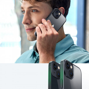 Твърд гръб с гел рамка и стойка UGREEN Kickstand - iPhone 14 Plus черен - Img 3