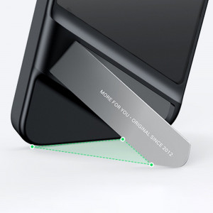 Твърд гръб с гел рамка и стойка UGREEN Kickstand - iPhone 14 Plus черен - Img 12