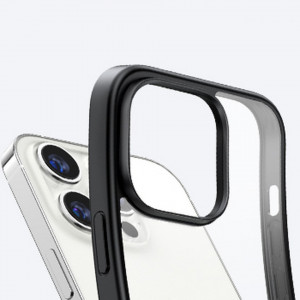 Твърд гръб с гел рамка и стойка UGREEN Kickstand - iPhone 14 Pro черен - Img 10