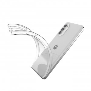 Тънък силиконов гръб 0.5mm - Moto g52 / g82 прозрачен - Img 8